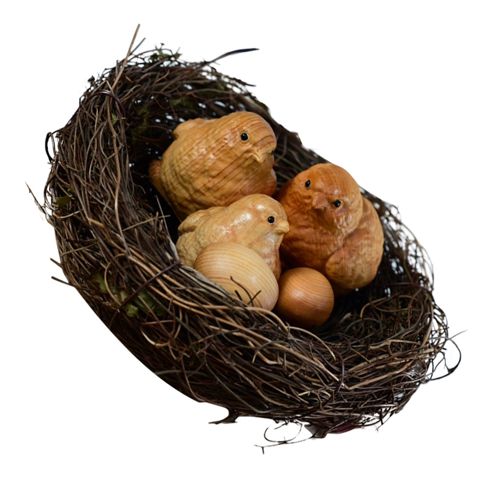 1Set Small Chick Sculpture Nat - Art Craft Decoration Ideas ulasan dan harga