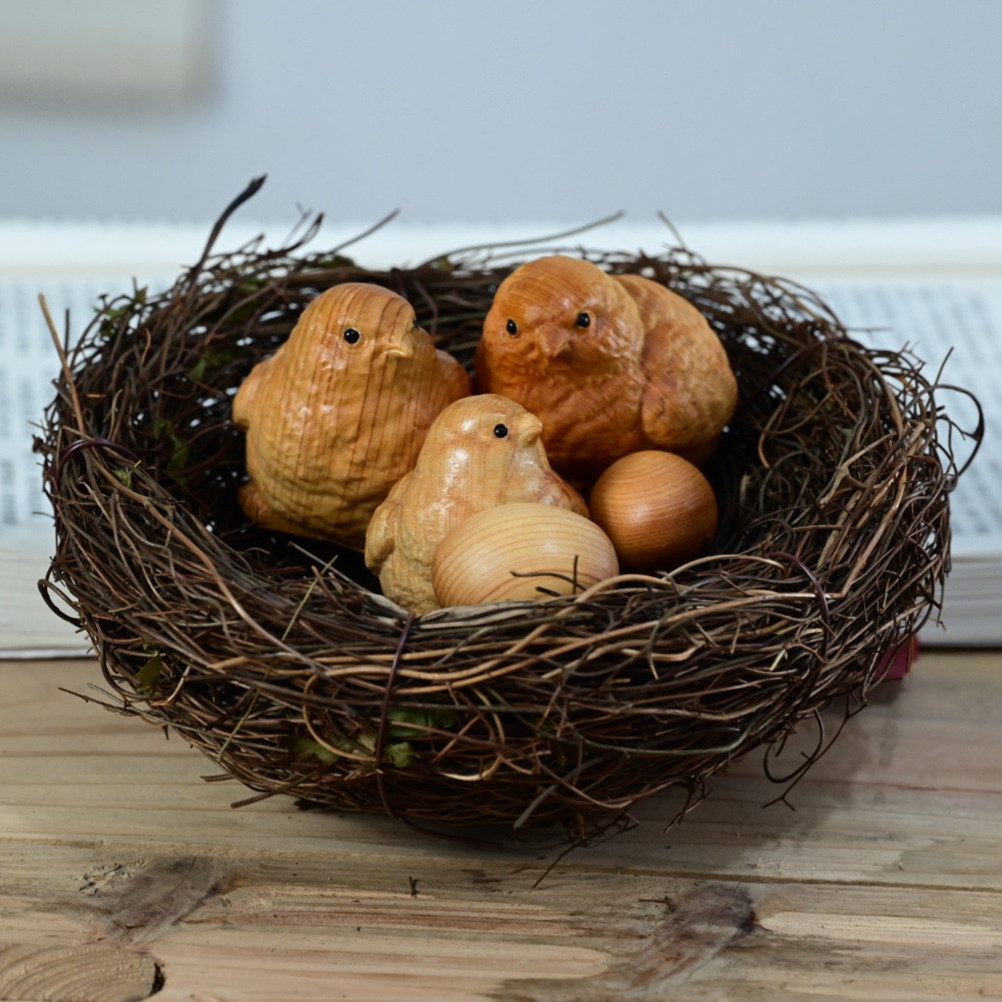 1Set Small Chick Sculpture Nat - Art Craft Decoration Ideas ulasan dan harga
