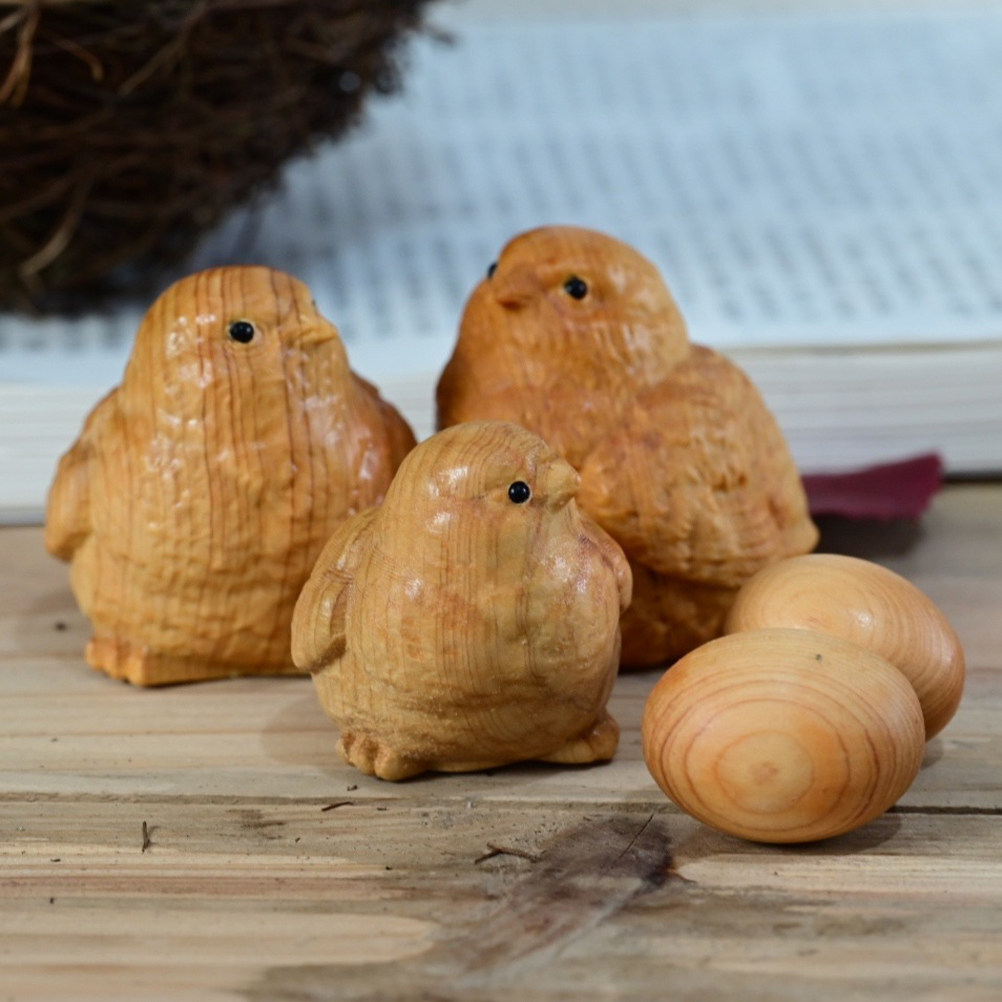1Set Small Chick Sculpture Nat - Art Craft Decoration Ideas ulasan dan harga