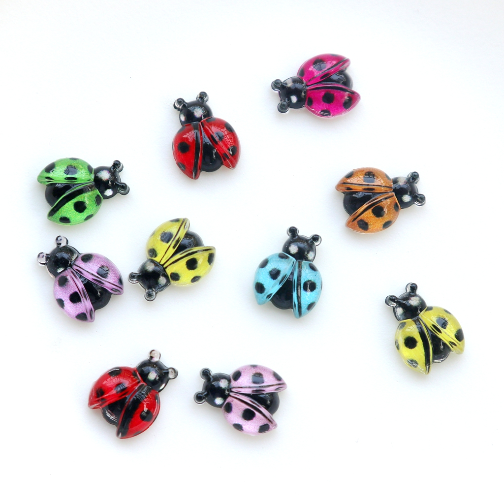 30pcs Mini Colorful Ladybug Ca - Art Craft Ladybug ulasan dan harga