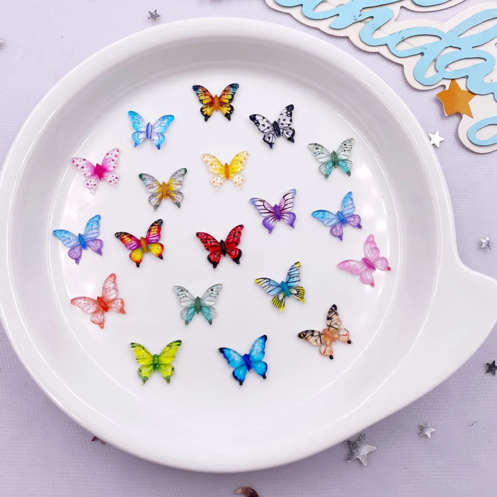 50PCS 10mm Mixed Resin Colorfu - Art Craft New Year ulasan dan harga