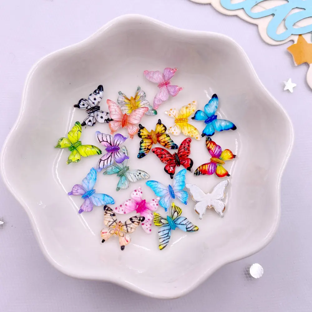 50PCS 10mm Mixed Resin Colorfu - Art Craft New Year ulasan dan harga