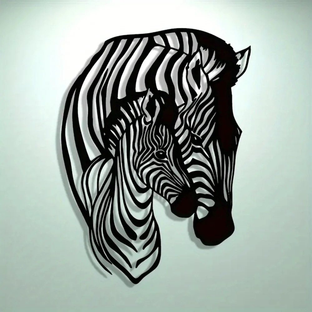 Brand Zebra Family Metal Wall  - Art Craft Zebra ulasan dan harga