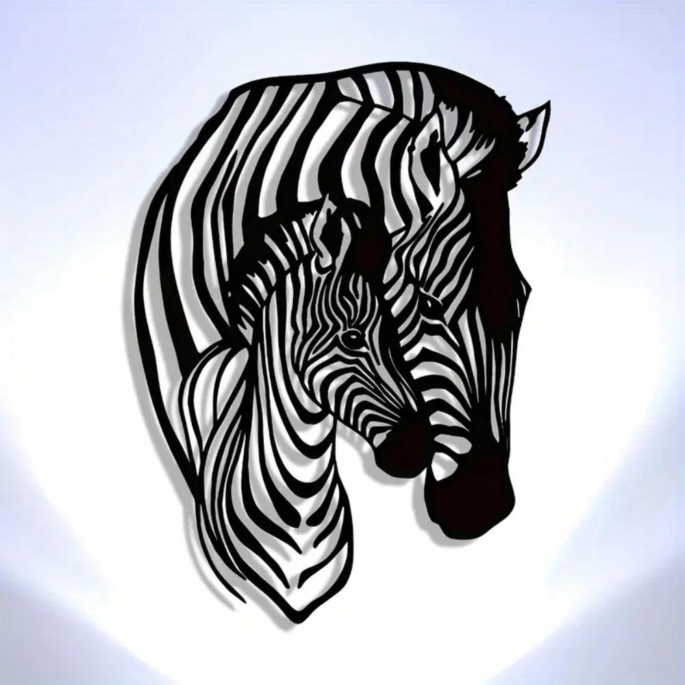 Brand Zebra Family Metal Wall  - Art Craft Zebra ulasan dan harga