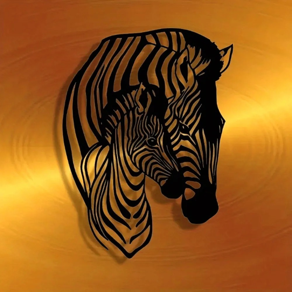 Brand Zebra Family Metal Wall  - Art Craft Zebra ulasan dan harga