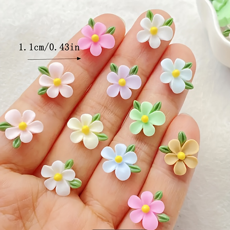20pcs Resin Mini Flower and Le - Art Craft Leaves ulasan dan harga
