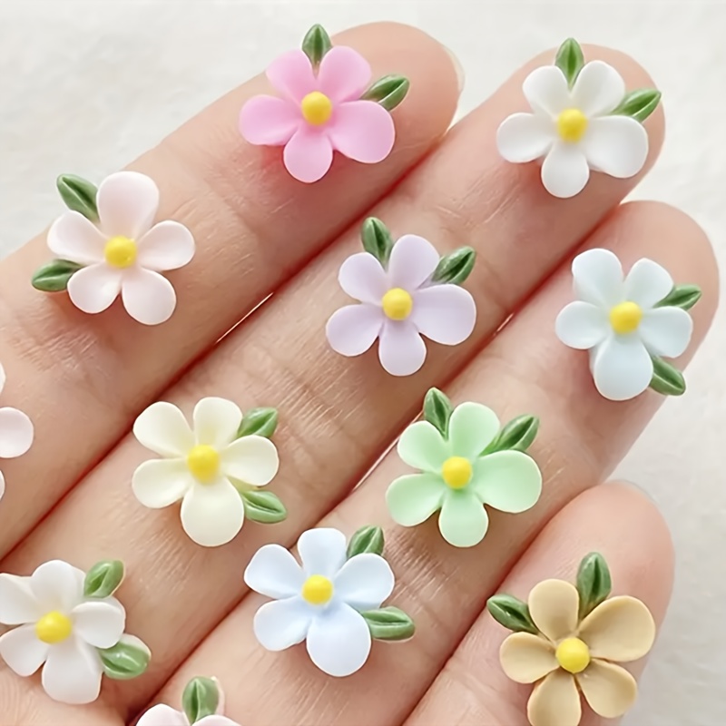20pcs Resin Mini Flower and Le - Art Craft Leaves ulasan dan harga