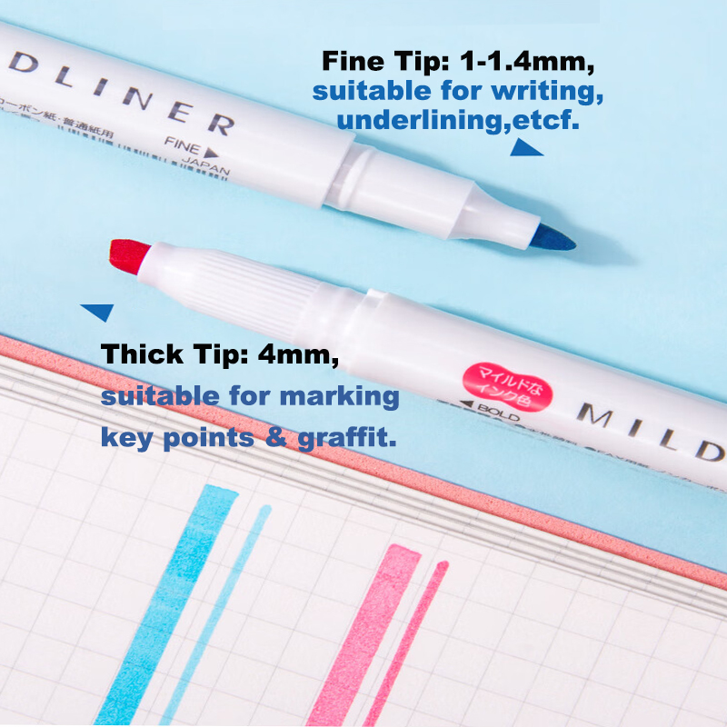 Zebra Handwriting Pen Mildline - Zebra Pen Mildliner ulasan dan harga