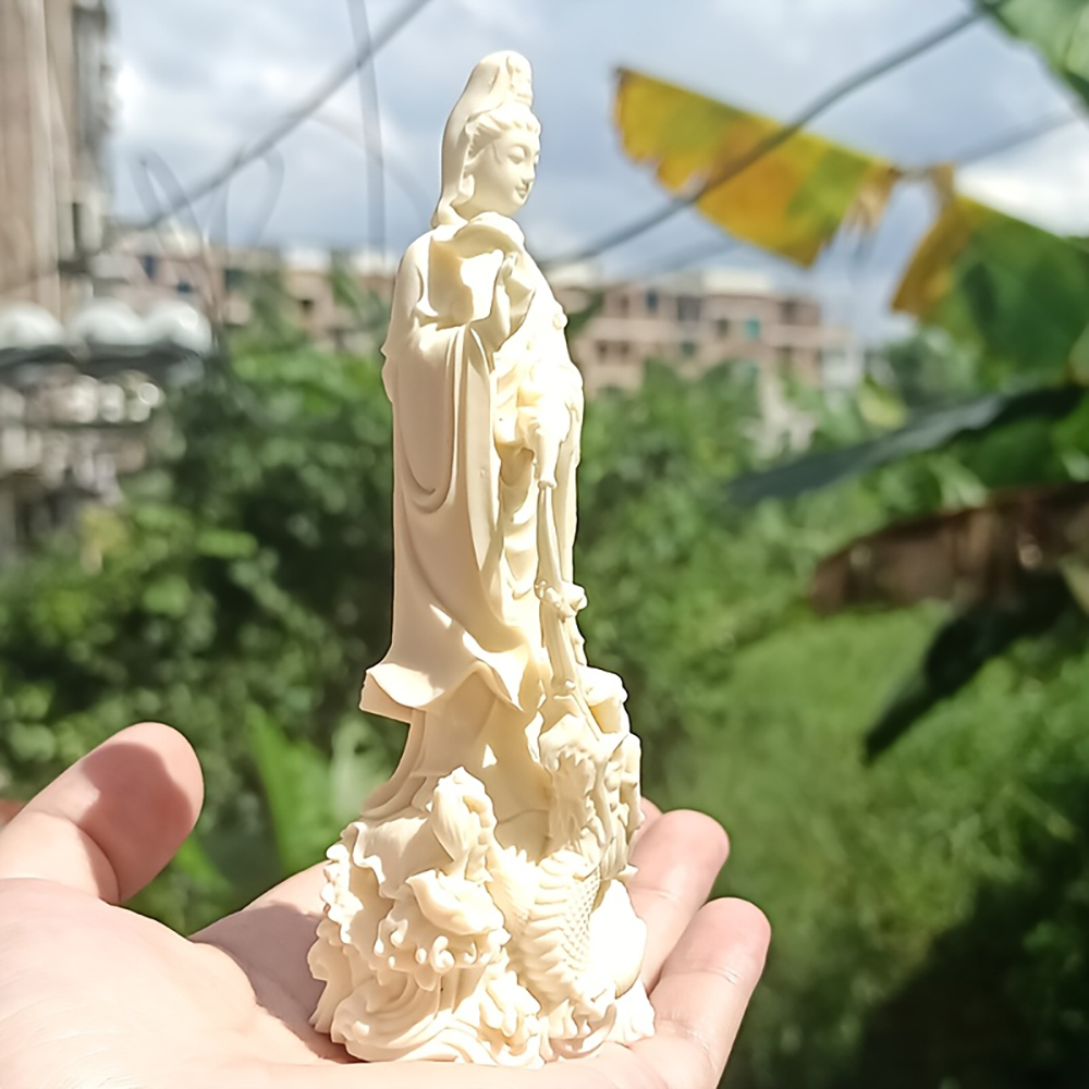 Resin Guanyin Buddha Statue Ch - Art Craft New Year ulasan dan harga
