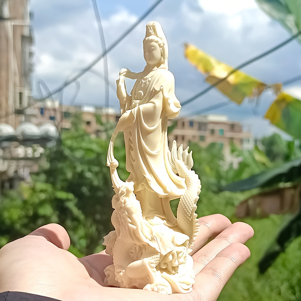 Resin Guanyin Buddha Statue Ch - Art Craft New Year ulasan dan harga