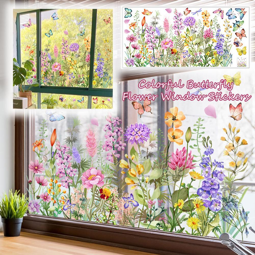 Double Sided Colorful Flowers  - Art Craft Butterfly ulasan dan harga