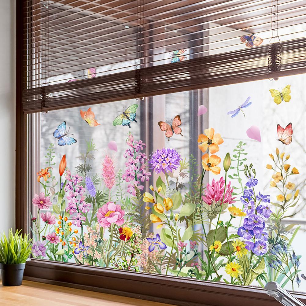 Double Sided Colorful Flowers  - Art Craft Butterfly ulasan dan harga