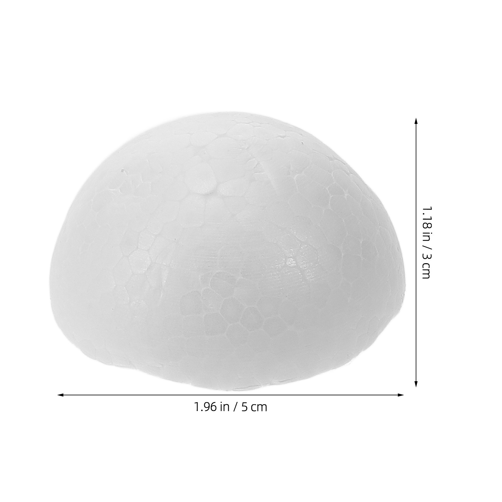 10Pieces 5Cm White Polystyrene - Art Craft For Kids ulasan dan harga
