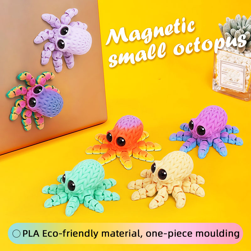 Adorable 3D Printed Octopus Fr - Art Craft Magnet ulasan dan harga