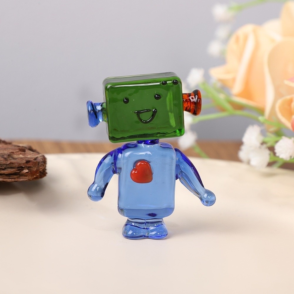 Unique Colorful Face Robot Orn - Art Craft Robot ulasan dan harga
