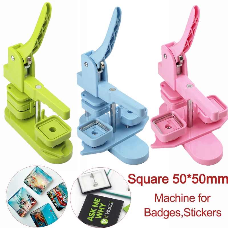 50x50mm Square Badge Button Ma - Art Craft Magnet ulasan dan harga