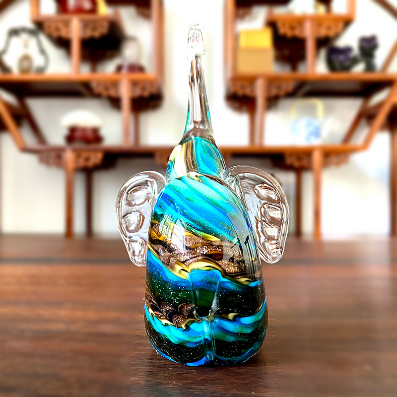 4 Colors Crystal Glass Elephan - Art And Craft For Xmas ulasan dan harga