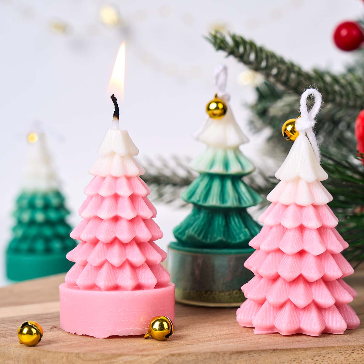 3D Christmas Tree Silicone Can - Art And Craft For Xmas ulasan dan harga