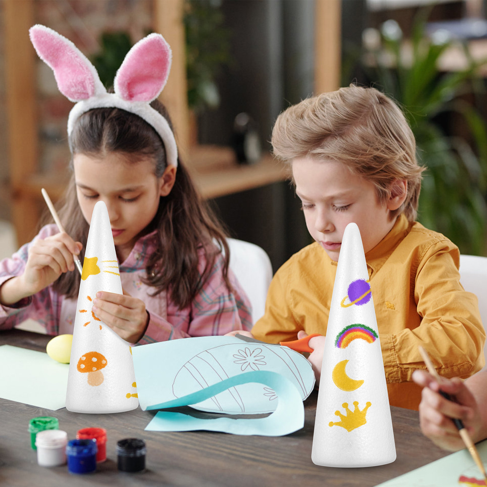 2Pcs Christmas Foam Cones Craf - Art Craft For Kids ulasan dan harga