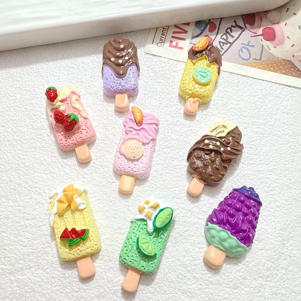 10/100pcs Cute Miniatures Doll - Art Craft Ice Cream ulasan dan harga