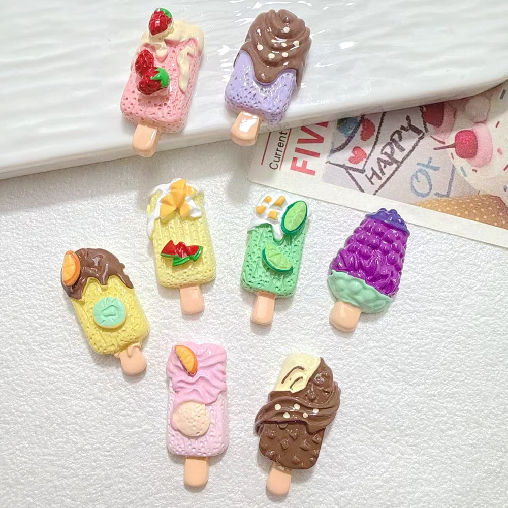10/100pcs Cute Miniatures Doll - Art Craft Ice Cream ulasan dan harga