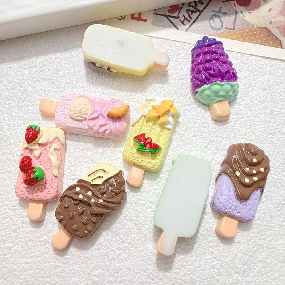 10/100pcs Cute Miniatures Doll - Art Craft Ice Cream ulasan dan harga