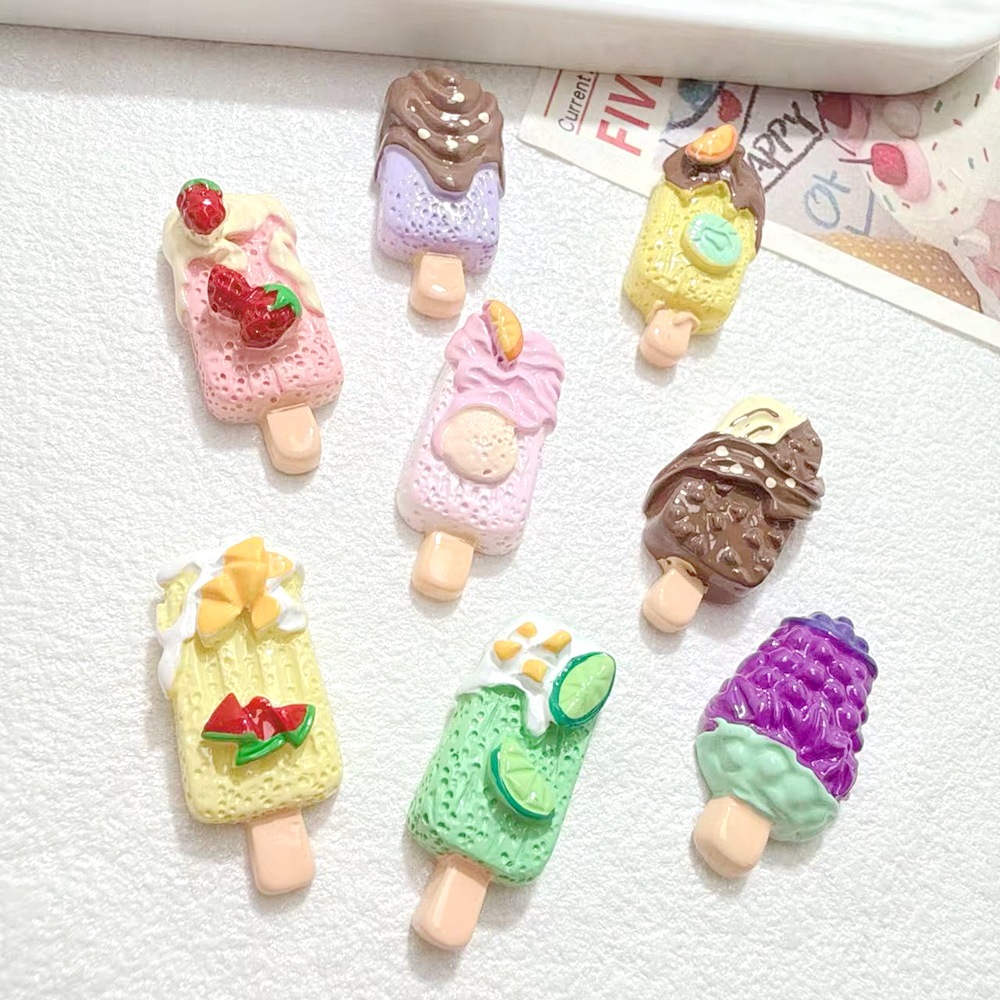 10/100pcs Cute Miniatures Doll - Art Craft Ice Cream ulasan dan harga
