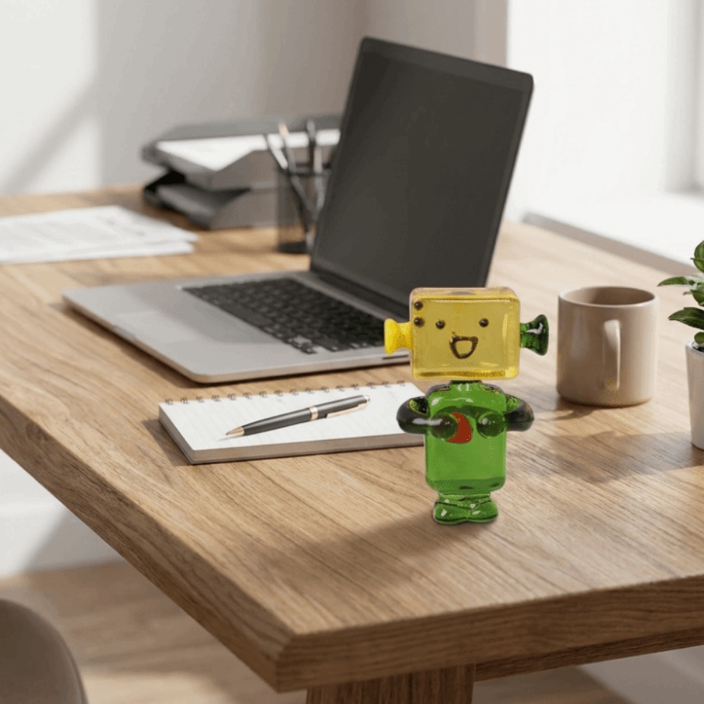 Cute Colorful Face Robot Ornam - Art Craft Robot ulasan dan harga