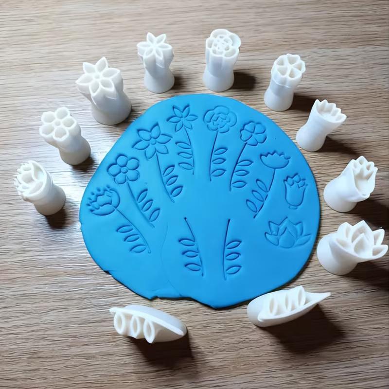 6 Piece Clay Stamp Molding Kit - Art Craft Leaves ulasan dan harga