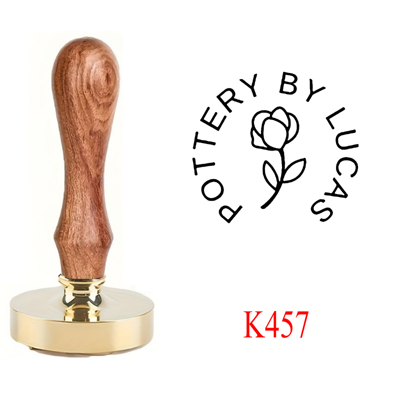 Custom Pottery Stamp for Clay, - Art Craft Logo Design ulasan dan harga