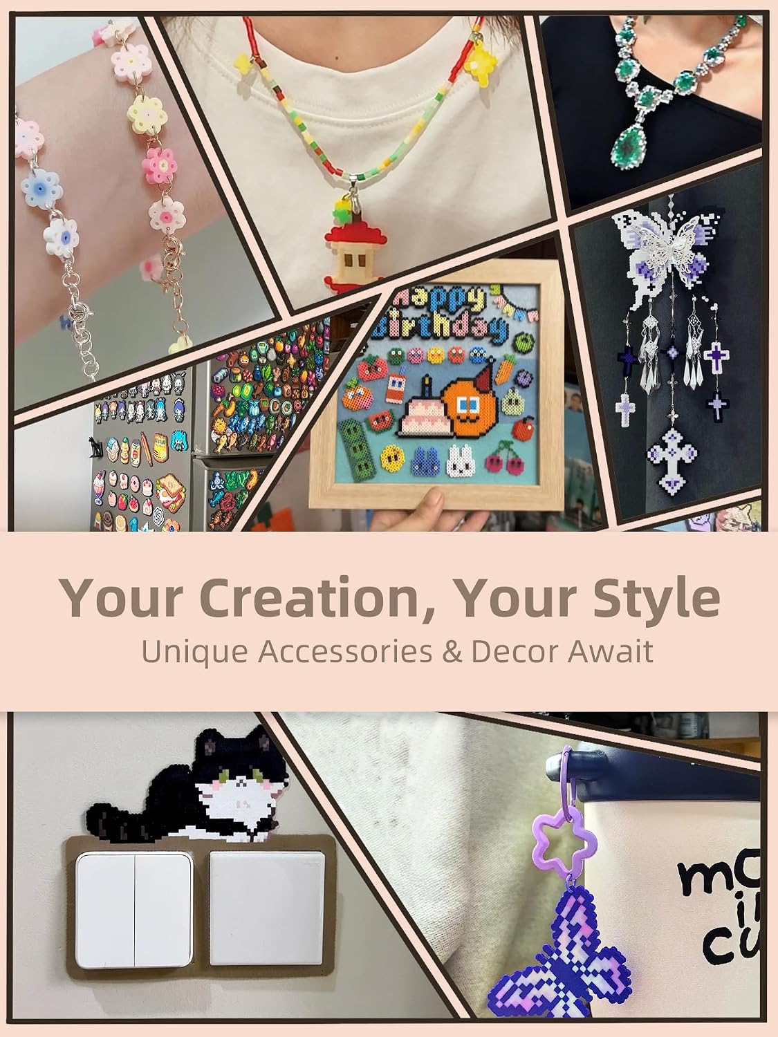 Fuse Beads Kit-Easy DIY-96 Col - Art Craft Usa ulasan dan harga